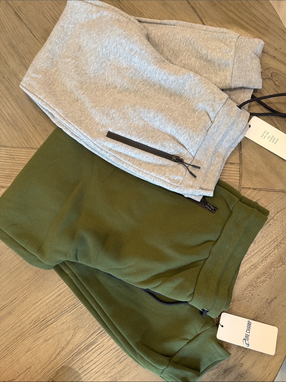Men's Sweatpants Joggers - Grey and Olive Green
